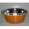 Pet feeding bowl - Colored pet bowl-stainless steel pet bowl