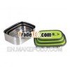 3pcs rectangle stainless steel food container set