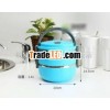 Cookware Stainless Steel Lunch Box 2 layers - double layer stainless steel lunch box with handle
