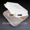 Disposable green material take away food package box