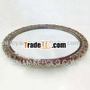 jeweled decorative mirror tray