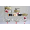 clear with lid glass storage jar/glass canister/glassware