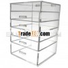 Fashion 6 drawer acrylic makeup organizer cabinet