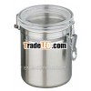 stainless steel sealed pot with clip cover