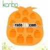Food grade pineapple shaped silicone ice mold KB-I007