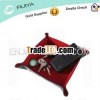 Hot Selling 2013 Men's Leather Valet Tray Leather Coin Square Tray Serving Tray