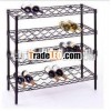 Metal Wine Rack in Black Epoxy