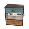 wood three drawers cabinet