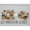 antique wood storage mini box for jewelry 22-082
