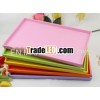 customizable colorful melamine rectangular tray