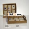 ceramic & wooden tray
