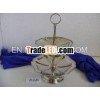 Nickel Plated 2 Tier Fruit Stand