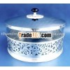 Silver Storage Box,  Glass Storage Box,  Silver Box with Lid,  Silverware.