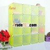 16 Cube Apple Green Color DIY storage cabinet in big size cube and stable and enviorment (FH-AL00164