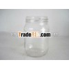 600ml Transparent Large Volume Cylindrical Cookie/Honey/Storage Glass Jar