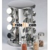 16pcs the spinning spice rack of stainless steel