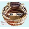 Seagrass handle basket