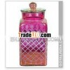 Multipurpose Colored Glass Jars
