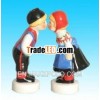 beautiful ceramic salt and pepper set