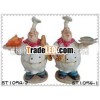 Polyresin chef for kitchenware