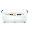Clear Box with Wheels