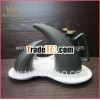 White and black ceramic salt shaker