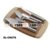 cheese knife set with bamboo cutting board