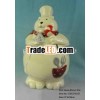 Porcelain Bear Biscuit Pot Souvenir