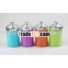 Glass condiment set