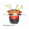 high quality Cast Iron Chocolate Fondue Set