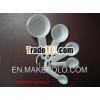 Multi-funtion 5 pcs white PP plastic powder measuring spoons