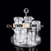 7pcs Arcylic oil and spice cruet set or spice jar 9010set