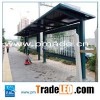 Outdoor furniture #304 stainless steel bus station shelter for sale