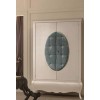 Wardrobe with 2 upholstered hinged doors