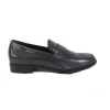 Mocassin man made leather brushed gray