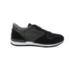 Shoe model sneakers suede and canvas black
