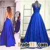 Elegant V-Neck Long Evening Dress
