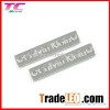 custom logo engraved 2 holes metal tag for clothing