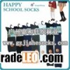 custom logo cotton school socks guangzhou over the knee scho