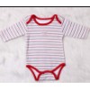 100% cotton long sleeve baby bodysuit