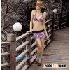 Wholesale 2 PCs Pink&Black Halter Swimwear Skirt SWS510