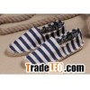 Original Toms Flax bottom stripe blue shoes