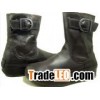 fitflop boots leather black color
