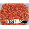 Freeze dried red pepper dice