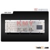 Kiosk metal keyboard with touchpad