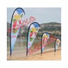 Custom outdoor advertising teardrop feather flag