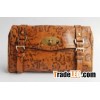 Mulberry Alexa Leopard Brown Leather Clutch Bag M242