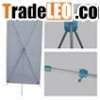 Adjustable X banner stands