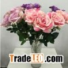 Home Decorative Artificial Silk Rose Flower