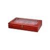 Stylish Wooden Display Box with Window Lid for Watches & Jew